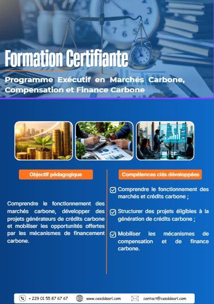 Programme Exécutif en Marchés Carbone, Compensation et Finance Carbone