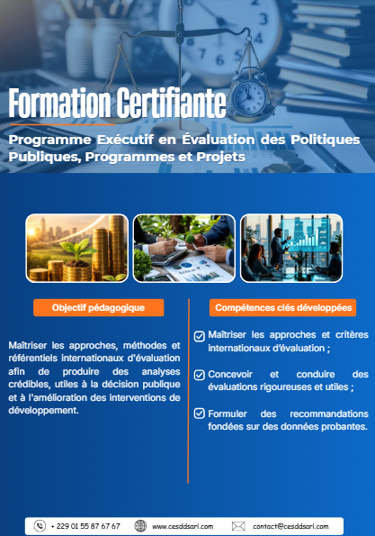 Programme Exécutif en Évaluation des Politiques Publiques, Programmes et Projets